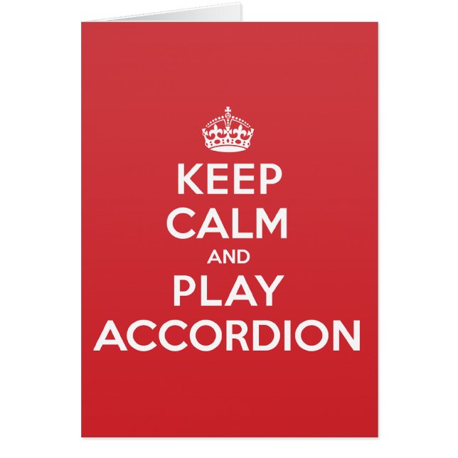 Calm Play Accordion Greeting Note Card (Voorkant)