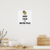 Calm Play Water Polo Poster - Wit (Keuken)