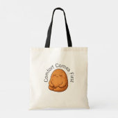 Calm Potato Persona Neutral Minimal Cartoon Art Tote Bag (Achterkant)