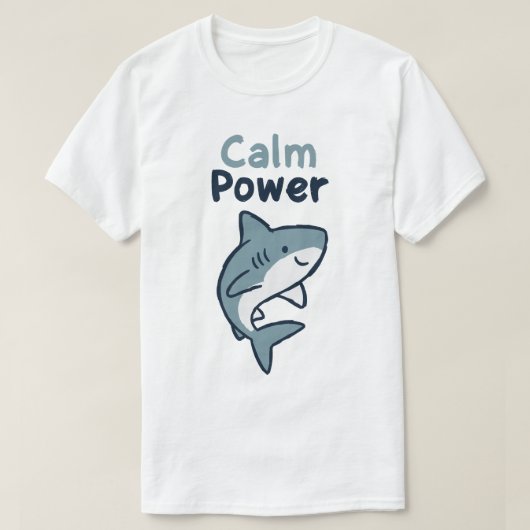 Calm Power Shark T-shirt (Design voorkant)