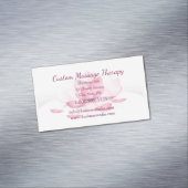 Calm Quiet Beaueful Lotus Flower Magnetisch Visitekaartje (Voorbeeld)