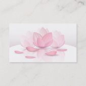 Calm Quiet Beaueful Lotus Flower Visitekaartje (Achterkant)