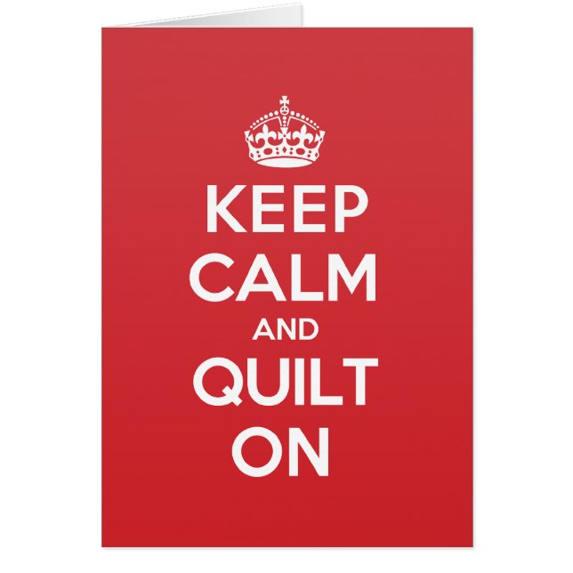 Calm Quilt Greeting Note Card (Voorkant)