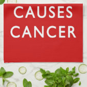 Calm RED Teatowel Theedoek (Gevouwen)