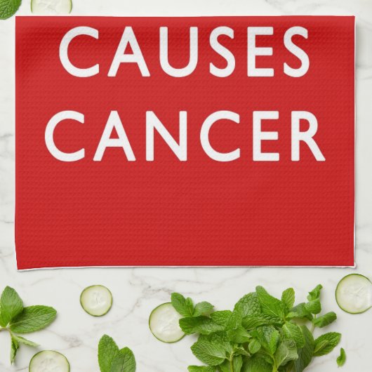 Calm RED Teatowel Theedoek (Gevouwen)