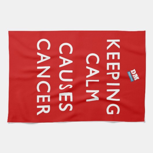 Calm RED Teatowel Theedoek (Horizontaal)
