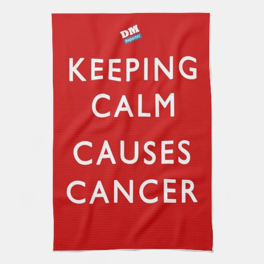 Calm RED Teatowel Theedoek (Verticaal)