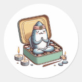 Calm Sardine Zen Master Sticker (Voorkant)