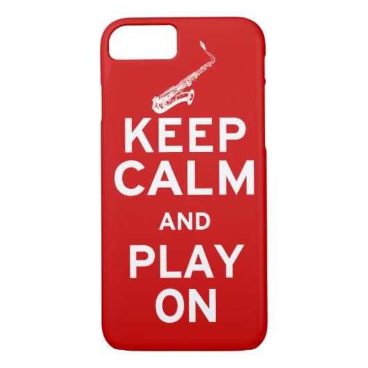 Calm Saxophone Case-Mate iPhone Case (Achterkant)