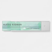 Calm Seafoam Waterverf Deurbordje (Voorkant)