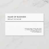 Calm Seafoam Waterverf Visitekaartje (Achterkant)