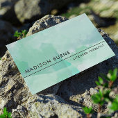 Calm Seafoam Waterverf Visitekaartje