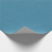 Calm & simple Blue linen textured background  Cadeaupapier (Hoek)