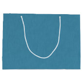 Calm & simple Blue linen textured background  Groot Cadeauzakje (Achterkant)