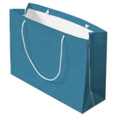 Calm & simple Blue linen textured background  Groot Cadeauzakje (Achterkant Gekanteld)