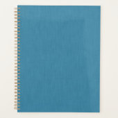 Calm & simple Blue linen textured background  Planner (Voorkant)