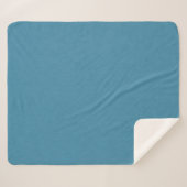 Calm & simple Blue linen textured background  Sherpa Deken (Voorkant (horizontaal))