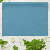Calm & simple Blue linen textured background  Theedoek (Gevouwen)
