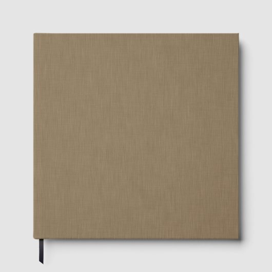 Calm & simple Brown textured background Gastenboek (Voorkant)
