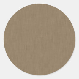 Calm & simple Brown textured background  Ronde Sticker