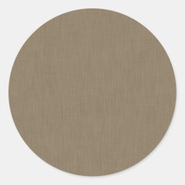 Calm & simple brown textured background  ronde sticker