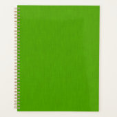 Calm & simple lime green textured background  planner (Voorkant)
