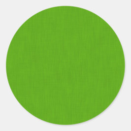 Calm & simple lime green textured background  ronde sticker