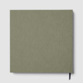 Calm & simple olive green textured background  gastenboek (Achterkant)