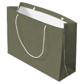 Calm & simple olive green textured background  groot cadeauzakje (Achterkant Gekanteld)