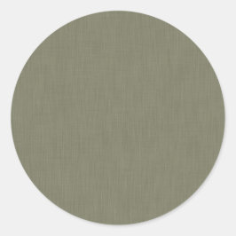Calm & simple olive green textured background  ronde sticker