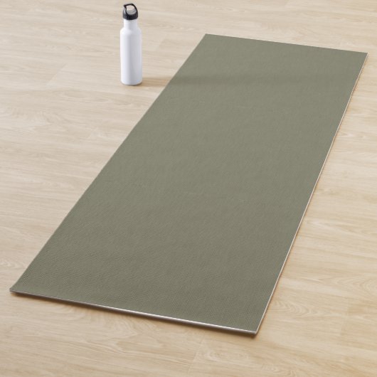Calm & simple olive green textured background yogamat (In situ)