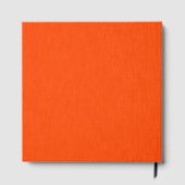 Calm & simple orange textured background  gastenboek (Achterkant)