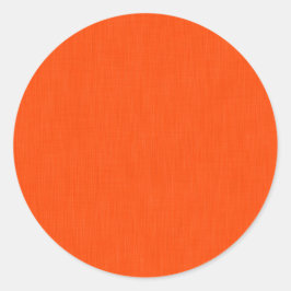 Calm & simple orange textured background  ronde sticker