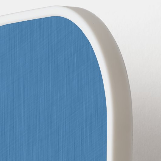 Calm & simple plain blue textured background pickleball paddle (Links Detail)