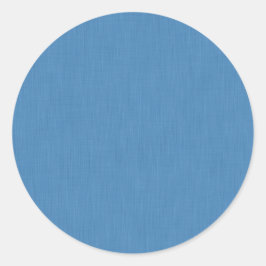 Calm & simple plain blue textured background ronde sticker