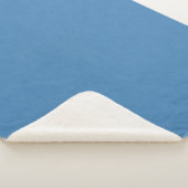 Calm & simple plain blue textured background sherpa deken (3/4)