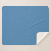Calm & simple plain blue textured background sherpa deken (Voorkant (horizontaal))