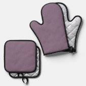 Calm & simple Purple textured background  Ovenwant & Pannenlap Set (Voorkant / Achterkant)