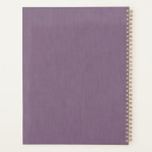 Calm & simple Purple textured background  Planner (Achterkant)