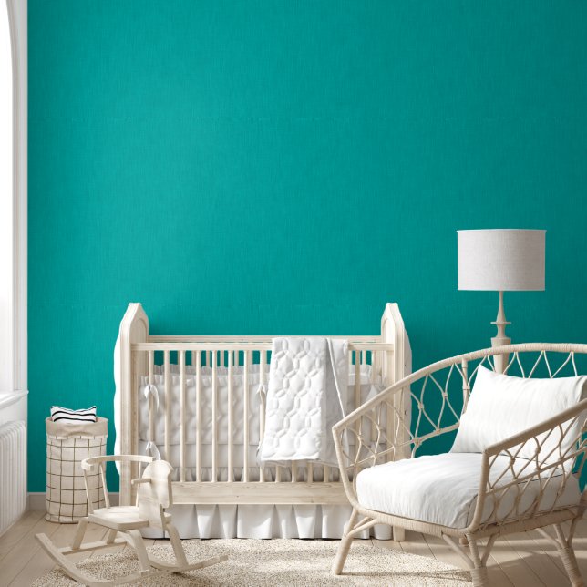 Calm & simple  Turquoise textured background  Behang (Kinderen)