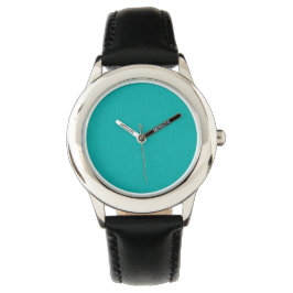 Calm & simple  Turquoise textured background  Horloge