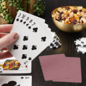 Calm & simple visual mauve textured background  pokerkaarten (Insitu)