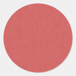 Calm & simple visual red textured background  ronde sticker