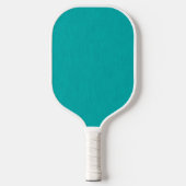 Calm & simple visual teal textured background  pickleball paddle (Voorkant)