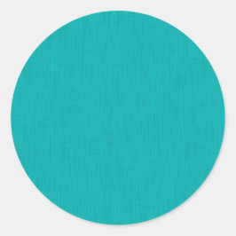 Calm & simple visual teal textured background  ronde sticker