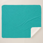 Calm & simple visual teal textured background  sherpa deken (Voorkant (horizontaal))