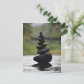CALM STACKED BALANCED STONES Briefkaarten (Staand voorkant)