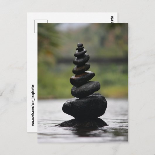CALM STACKED BALANCED STONES Briefkaarten (Voorkant / Achterkant)