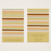 Calm Stripes die Ketting-juwelen-display Kaarten Visitekaartje (Voorkant /achterkant)