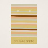 Calm Stripes die Ketting-juwelen-display Kaarten Visitekaartje (Voorkant)